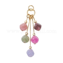 Натуральные разноцветные турмалиновые подвески&nbsp;PALLOY-JF05184