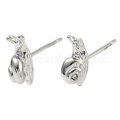 Латунные серьги-гвоздики для женщин&nbsp;EJEW-F403-05P