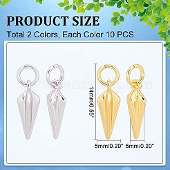 20шт 2 цвета латунные подвески&nbsp;KK-HY0001-25