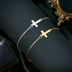 4шт 2 цвета 201 браслет из нержавеющей стали&nbsp;BJEW-GO0001-05