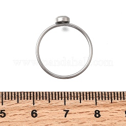 Оправы для колец из нержавеющей стали 304 со стразами&nbsp;STAS-H237-01A-P