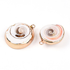 Подвески из натуральной морской раковины&nbsp;SSHEL-N038-38A