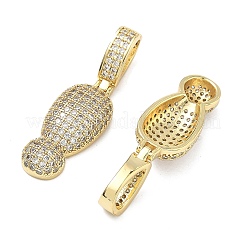Латунные микро проложить кубического циркония подвески&nbsp;KK-P345-17G-01