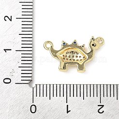 Звенья из латуни с прозрачным и синим кубическим цирконием&nbsp;ZIRC-I356-09G