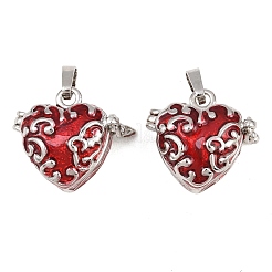Сердце латунь эмаль коробки молитве подвески&nbsp;KK-24X21
