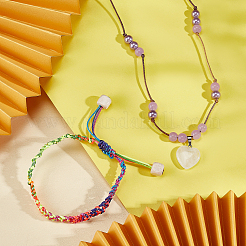 4 рулон 4-цветного градиентного полиэстерового шнура для вязания в китайском стиле&nbsp;OCOR-PH0001-84