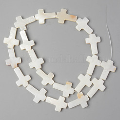 Нити бусин из натуральных пресноводных ракушек&nbsp;X-SHEL-N026-74