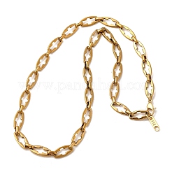 Ожерелья из цепочек с крестообразными звеньями из нержавеющей стали 304 для женщин и мужчин&nbsp;NJEW-JN05433-01