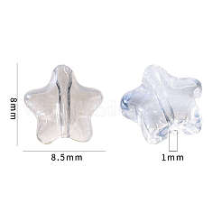20 шт. Прозрачные стеклянные бусины&nbsp;GLAA-YW0001-14