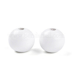 Расписные бусы из натурального дерева&nbsp;WOOD-A018-16mm-19