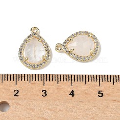 Подвески из натурального кварцевого кристалла с огранкой в виде капли&nbsp;G-U028-02G-05