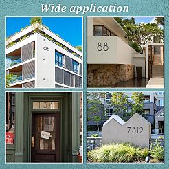 Этикетки с цифрами из цинкового сплава&nbsp;FIND-WH0061-83G