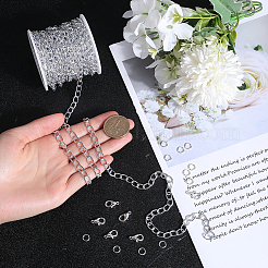 Набор для самостоятельного изготовления ожерелья из алюминиевых цепей-панцирей&nbsp;DIY-SP0001-13B-S