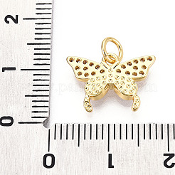 Латунные микропаве прозрачные подвески с фианитом&nbsp;KK-N268-13G