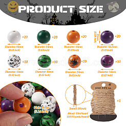 Наборы для изготовления деревянных украшений на хэллоуин своими руками&nbsp;DIY-CD0001-42