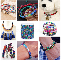 10 м плетеный шнур из нейлона в этническом стиле&nbsp;NWIR-BC0001-02C