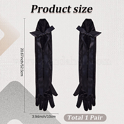 Бархатные женские длинные перчатки&nbsp;AJEW-WH20072-12C