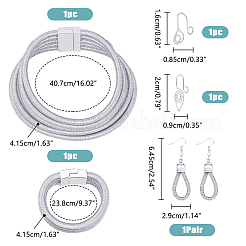 Пластиковые серьги-капли SJEW-FI0001-32C
