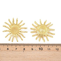 Латунные серьги-гвоздики-солнце&nbsp;EJEW-F400-20G