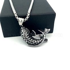 Винтажные подвески в виде рыбок из нержавеющей стали 304 для женщин и мужчин.&nbsp;ZR4097