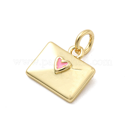 Латунь эмаль подвески&nbsp;KK-P338-31G-02