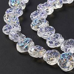 Стеклянные бусины с гальваническим покрытием &nbsp;LS-EGLA-L040-AB01