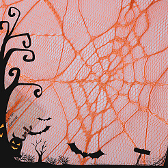 Полиэстеровая кружевная ткань с паутиной&nbsp;DIY-WH20049-44D