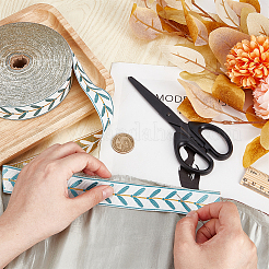 Жаккардовая полиэфирная лента длиной 25 м.&nbsp;OCOR-WH0088-83B