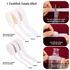 6 шт. самоклеящиеся смоляные стразы и пластиковая лента&nbsp;DIY-TA0011-68