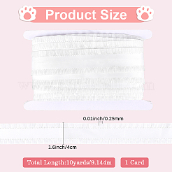 10 ярд полиэстеровой кружевной ленты с оборками&nbsp;DIY-CY0001-23E