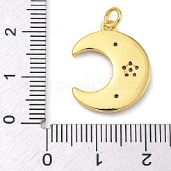 Покрытие стойки латунь микропаве прозрачные подвески из кубического циркония&nbsp;KK-Z063-31G