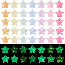 50 шт. светящиеся прозрачные акриловые бусины&nbsp;LACR-TA0001-08