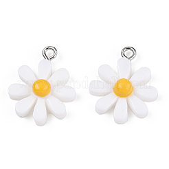 Подвески из непрозрачной смолы&nbsp;RESI-WH0037-01B