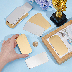 20 шт. 2-х цветные самоклеящиеся визитные карточки из нержавеющей стали 201&nbsp;AJEW-UN0002-30B