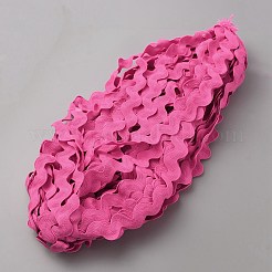 Волнистая лента из полиэстера с бахромой&nbsp;OCOR-WH0080-45G