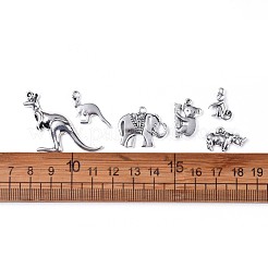 Металлические подвески в виде наземных животных&nbsp;TIBEP-X0185-90AS-LF