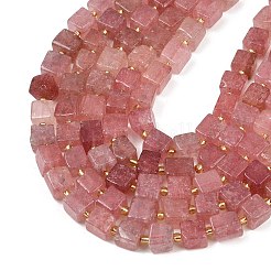 Природного кварца клубники нитей бисера&nbsp;G-G053-B27-03