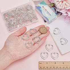 60 шт. тибетский стиль сплав 2-петлевые сердечки соединительные подвески&nbsp;FIND-FG0005-02