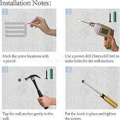 Модная железная вешалка для медалей&nbsp;ODIS-WH0023-028