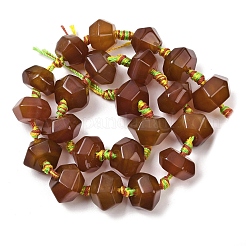 Натуральный красный агат бисер нитей&nbsp;G-C258-03