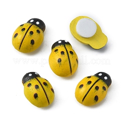 Окрашенные распылением деревянные кабошоны&nbsp;WOOD-WH0024-119A