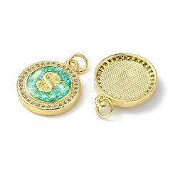 Латунные микро проложить кубического циркония подвески&nbsp;KK-A197-28G