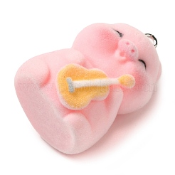 Милые подвески из флокированной смолы&nbsp;RESI-D072-01F