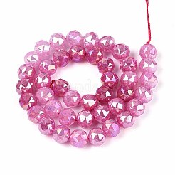 Антикоррозийные гальванические стеклянные бусины&nbsp;GLAA-N064-10mm-08