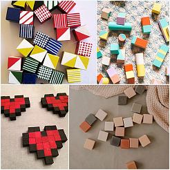 250 шт. сосновые деревянные строительные доски для покраски&nbsp;WOCR-SP0001-01