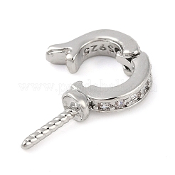 Подвески-подвески из латуни с микро-паве и прозрачным кубическим цирконием&nbsp;LS-KK-L219-03