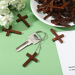 Набор для самостоятельного изготовления подвесного украшения из дерева в виде креста&nbsp;DIY-GL0004-110