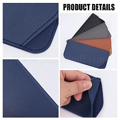 4 шт. 4-х цветный футляр для очков из искусственной кожи&nbsp;AJEW-CN0005-19A