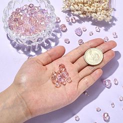 Стеклянные бусины с цветным покрытием ab&nbsp;GLAA-CJ0001-98