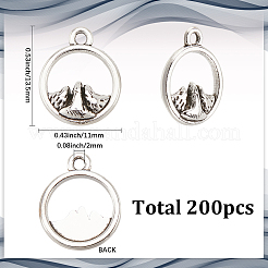 200шт подвески из сплава в тибетском стиле&nbsp;FIND-SC0015-05B